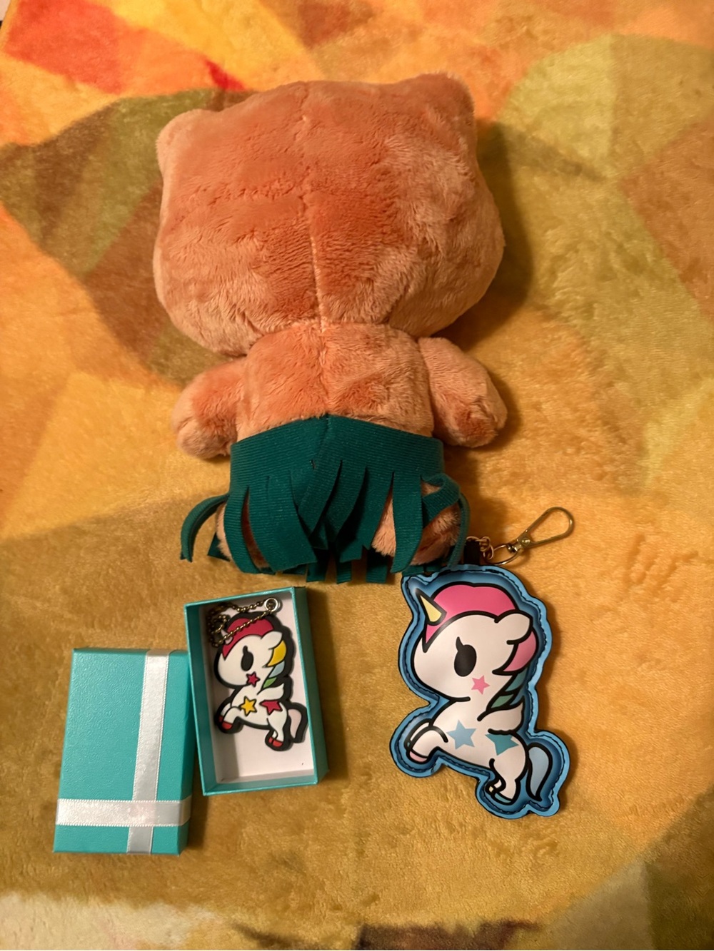 Cute Hello Kitty stuffed animal and Tokidoki Stellina Unicorno key chains - Picture 8 of 11